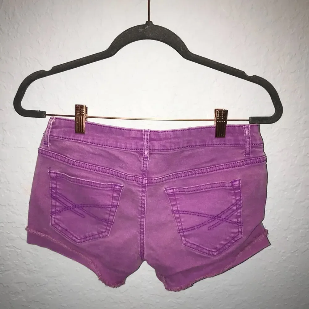 Aeropostale Purple Denim Shorts Size 5/6